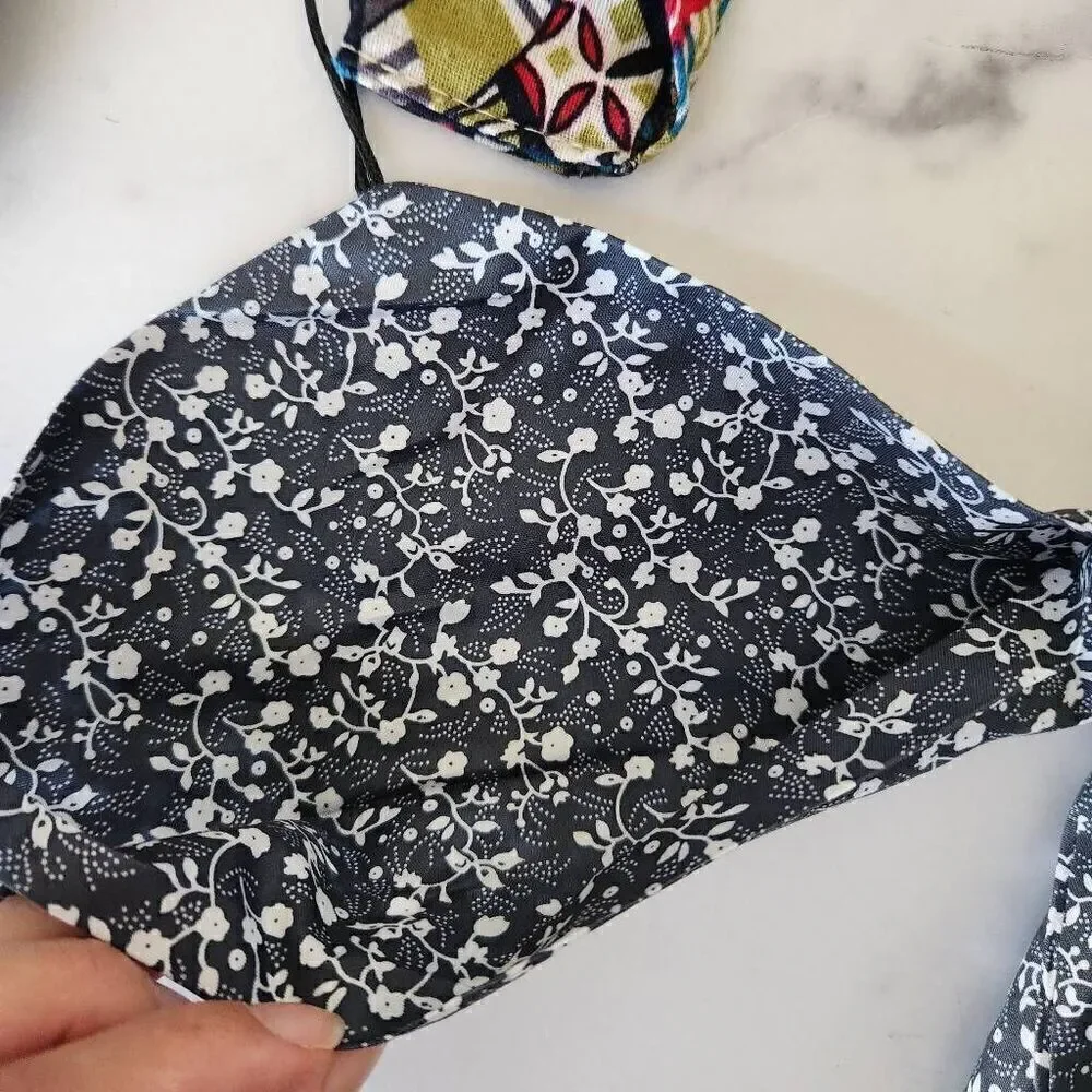 Asian chopstick floral chopstick travel size carry wrap cloth 8 pieces